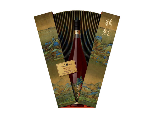 烟台鹤驻18年黄酒回收鹤驻新花雕18年珍藏版千里江山图