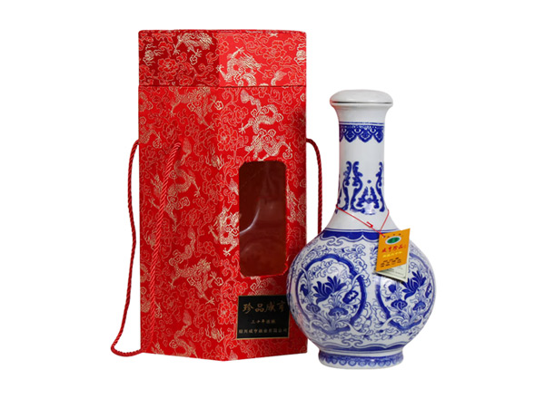 烟台咸亨黄酒回收珍品咸亨三十年花雕酒青瓷瓶盒装绍兴黄酒2.5L行情价格