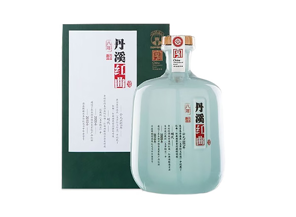 烟台丹溪黄酒回收丹溪8年红曲黄酒750mL 2瓶礼盒装行情价格