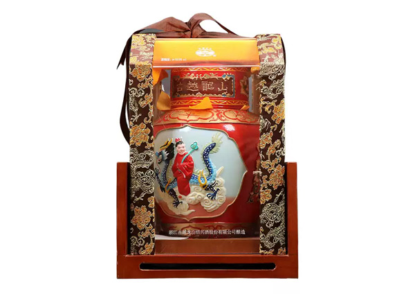 烟台古越龙山黄酒回收古越龙山状元及第二十年陈酿2.5L工艺浮雕黄酒行情价格
