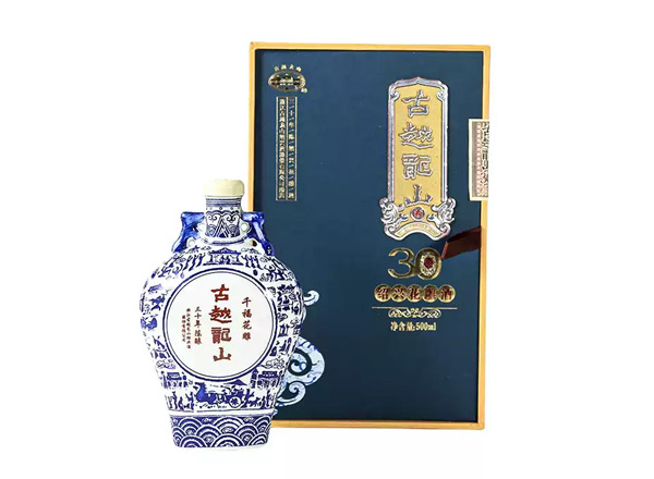 烟台黄酒回收古越龙山黄酒千福花雕三十年陈酿绍兴花雕酒500ml礼盒装行情价格