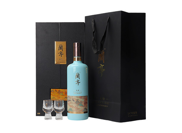 烟台会稽山黄酒回收兰亭大师三十年陈酿1L礼盒装绍兴黄酒