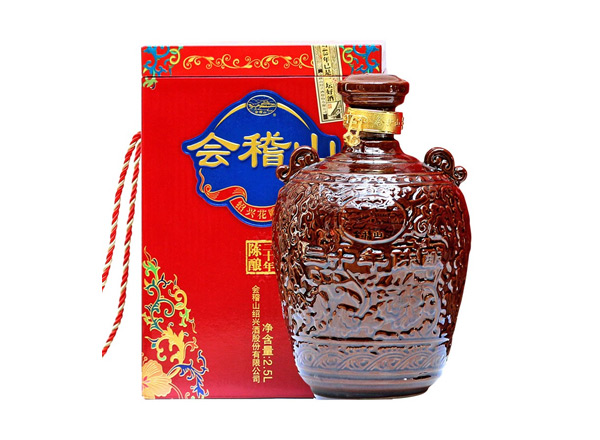 烟台回收会稽山二十年黄酒陶坛20年陈酿2.5L花雕酒