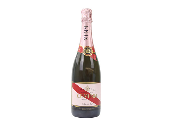 烟台回收​玛姆红带香槟老款桃红玫瑰粉红玛姆香槟酒G.H. Mumm Brut Rose